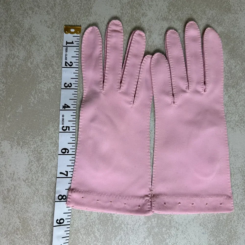 Unworn Vintage Pink Van Raalte Dress Gloves Size 7 Carrie Bradshaw SATC Style